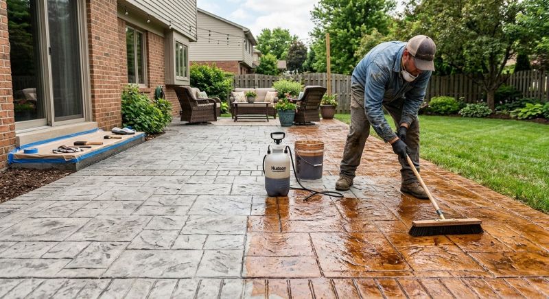 Concrete Staining Service in Corpus Christi, TX