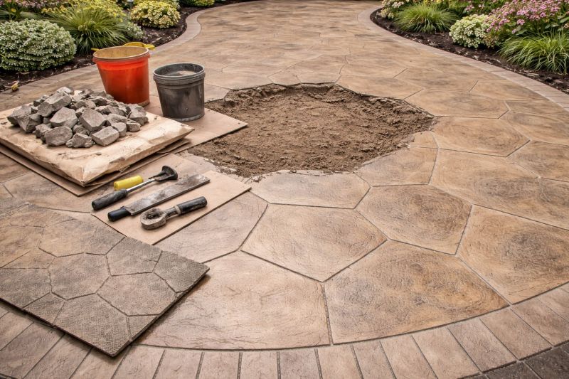Decorative Concrete Repair in Plano, TX