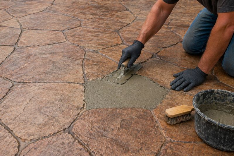 Decorative Concrete Repair in Denton, TX